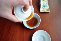 Pouring Aged Oolong