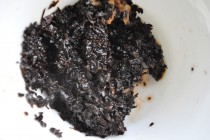 After second steep desintegrated pu-erh toucha
