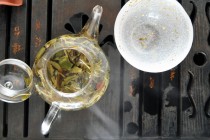 Tea Leaves in Water