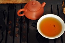 a cup of aged puerh