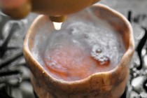 Pouring 1st Steep of Oolong